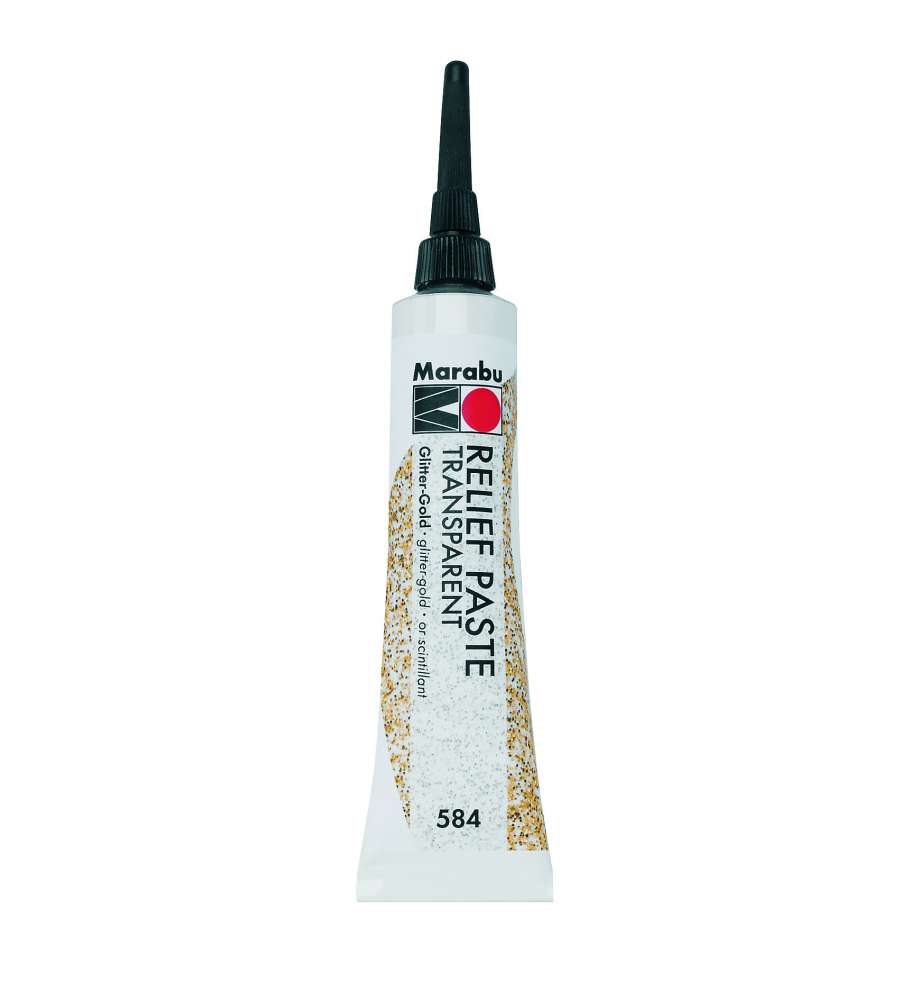 MARABU PASTA A RILIEVO PER CONTORNI 20 ML GLITTER ORO 584