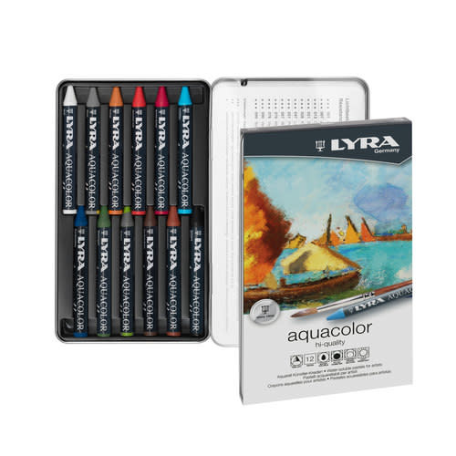 LYRA AQUACOLOR 12 PASTELLI ASSORTITI