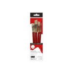 DALER ROWNEY SIMPLY SET 5 PENNELLI SINTETICI PER OLIO MANICO CORTO
